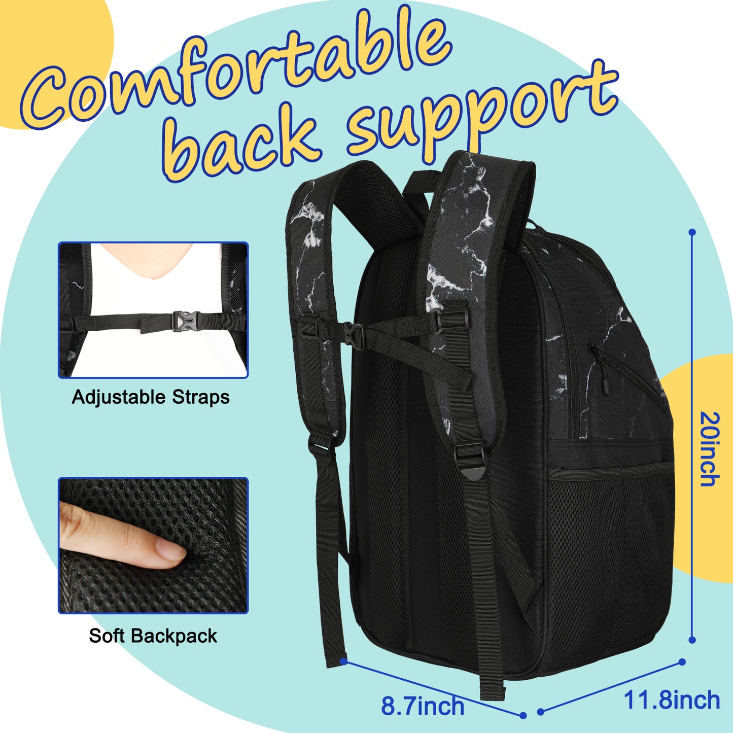 Goloni Bowling Backpack,Single Ball Bowling Bag with Shoe Compartment Up to Size 16,Bowling Bag with Padded Ball Holder